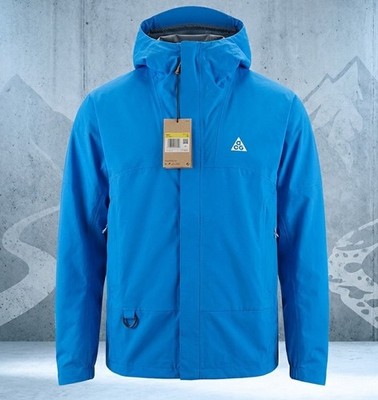 Men's Size S - Nike ACG Storm-Fit Cascade Rain Blue Full ZIP