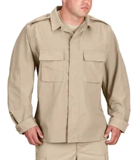 Propper® BDU Shirt Long Sleeve - Battle Rip Ripstop, Fused Flaps/Collar