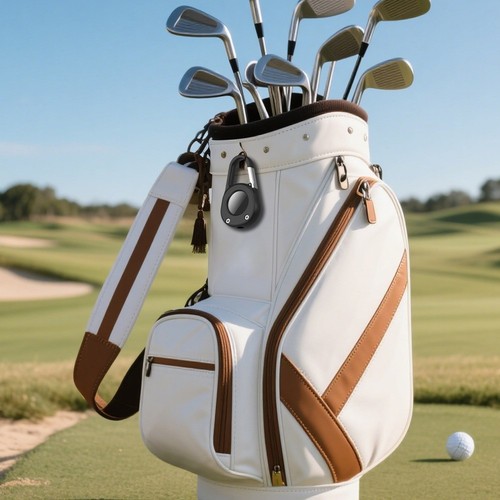 Robuster schwarzer Karabiner für AirTag Schlüsselanhänger mit leicht zugängl