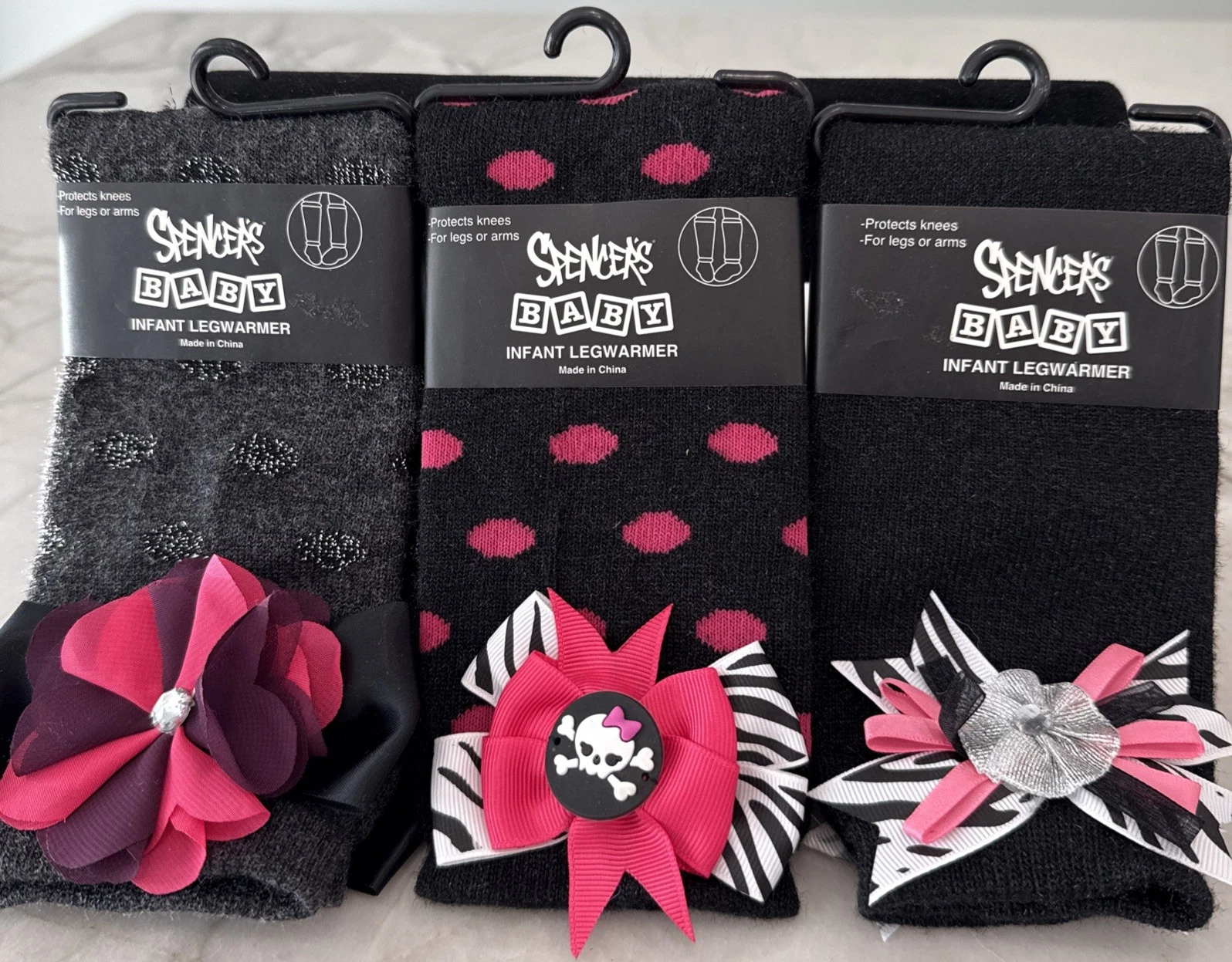 3 Sets Spencer's Leg Warmers Baby Girl size 0-6 Months Zebra Cheetah Girly Skull
Opens in a new wind