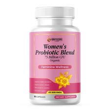 Women  s Probiotic 75 Billion CFU,Non-GMO, Gluten Free   90 Capsules 45 Servings