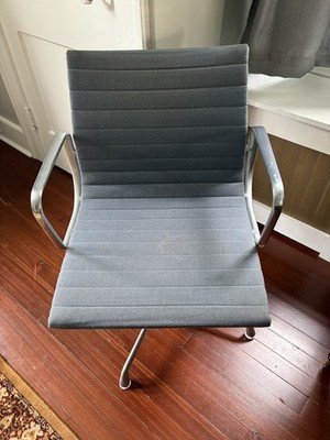 Herman Miller Eames Aluminum Group Management Chair - gray fabric