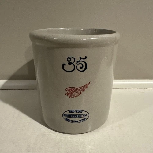 Red Wing Stoneware Commemorative Stoneware Mini 35 Crock 2005 Lutheran Church