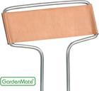 25-Pack Weatherproof Banner Copper Metal Plant Labels, Height 10.5", Label Area