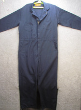 Red Kap Coveralls Mens 54 RG Blue Cotton Workwear Zip Front Long Sleeve