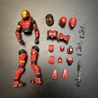 McFarlane Halo 3 Action Figure Red Spartan Scout Soldier Armor Pack Parts