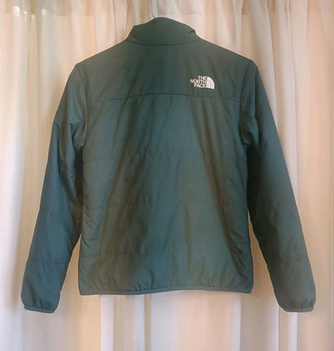 The North Face Green/Seafoam Youth Girls Fleece Reversible Jacket Size L - Picture 8 of 13