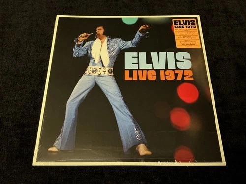 ELVIS PRESLEY 2LP LIVE 1972 FACTORY SEALED WITH HYPE STICKER 50TH ANNIVERSARY