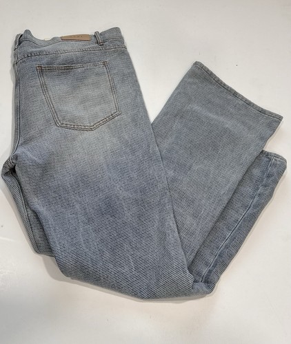 Mnml B575 WESTERN CROSS HATCH FLARE DENIM Size 42 Blue - Picture 3 of 5