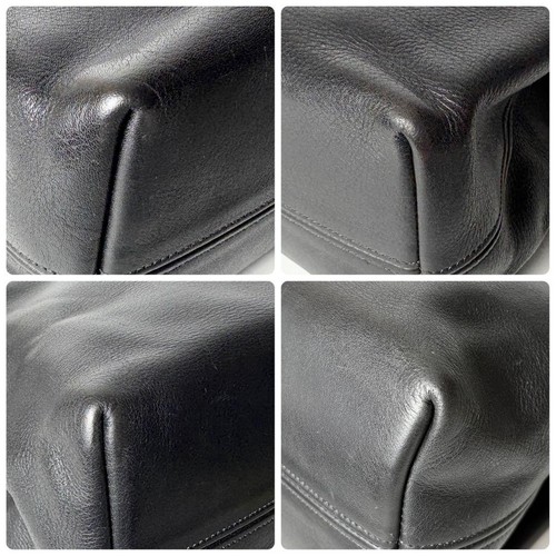 Bolso de hombro vintage COACH de cuero negro para terraza EE. UU. 0523-331 de Japón - Imagen 6 de 11