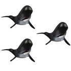 3 Count Ocean Sea Animals Toy Figures Desktop Decoration Whale Model Toys