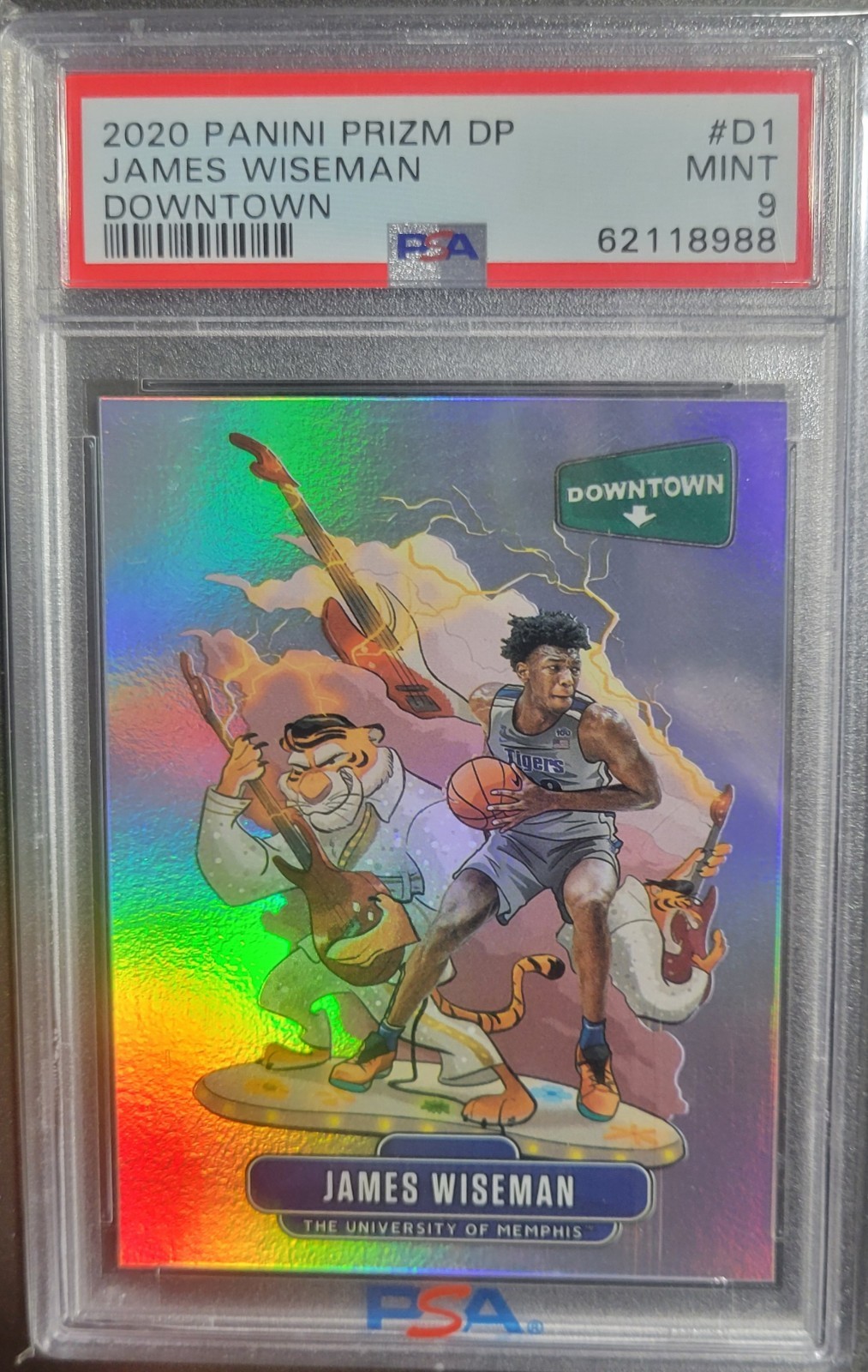 James Wiseman 2020 Prizm Draft Picks #D1 Downtown /(SSP James Wiseman 2020 Prizm Draft Picks #D1 Downtown /(SSP