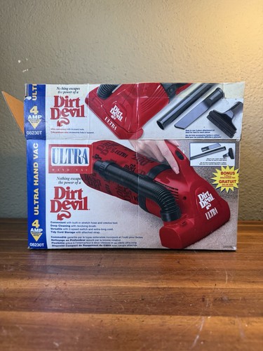 Dirt Devil Ultra kabelgebundener Handstaubsauger 4,0 AMP M08230RED komplett funktioniert
