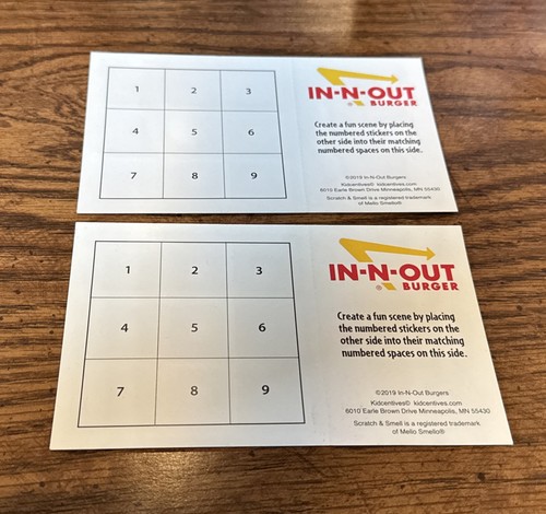 2 In-N-Out Burger Make A Scene Stickerbögen / Scratch & Smell Strawberry Shake - Bild 2 von 4