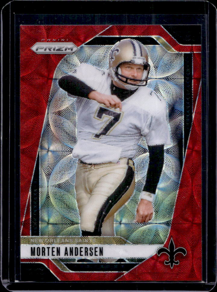 2024 Panini Prizm Morten Andersen Choice Red #/20 Saints
