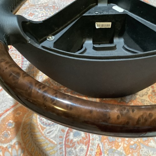 2005-2008 MERCEDES SLK350 R171 STEERING WHEEL LEATHER WOOD OEM 1714600203 Mint - Picture 3 of 8