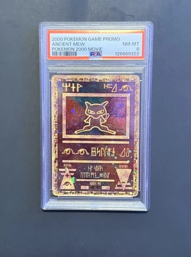 Graded Vintage Pokémon 2000 Movie Promo Ancient Mew Holo PSA 8 - Rare #1 TCG