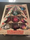 Vintage Multi Colors Shiny Bright Christmas Ornaments*12*w/ Box