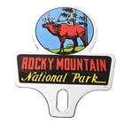 Vintage Rocky Mountain License Plate Topper - Sign Ad on Automobile Topper