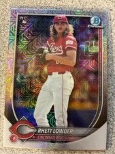 2025 Bowman Chrome Rhett Lowder (RC) Mojo #6 Cincinnati Reds