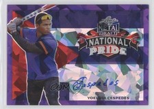 2020 Leaf Metal Draft National Pride Purple Crystals /10 Yoelqui Cespedes Auto