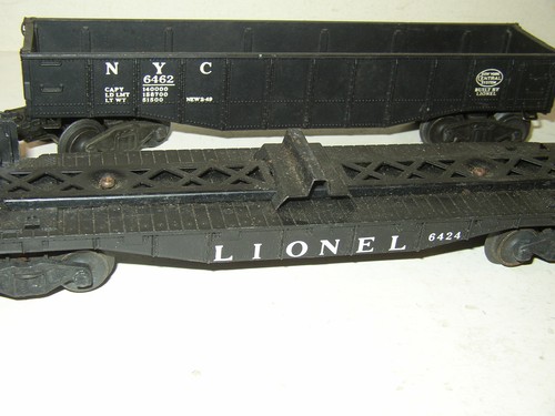 4 Lionel Pennsylvania 9162 N5c caboose 6424 automobile flat NYC 6462 Gondola - Picture 2 of 7