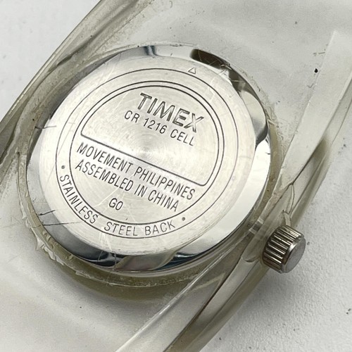 Timex TMX Clear Bangle Watch Womens Quartz Silver Dial Vintage Style - Picture 3 of 9