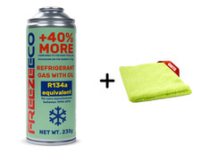 R12/R134a  FreezeEco 2in1 replacement  A/C refrigerant 290g 
