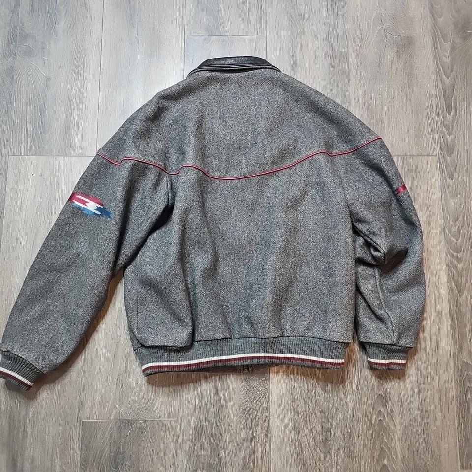 Vintage Midwest Garment Co Wool Aztec Western Bomber Jacket Size M - Image 4 of 4