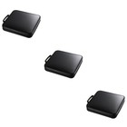  3 PCS Cd Box Dvd Case Holder Plastic Cases Storage Boxes with Lids