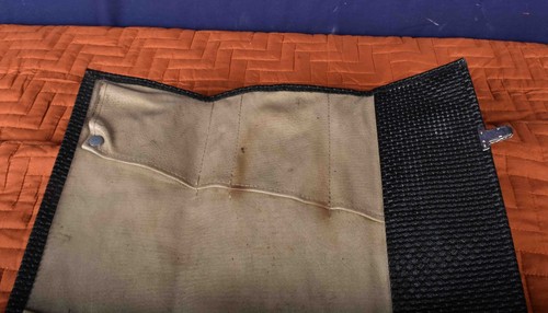Porsche 911 1969-1973 Bolsa de herramientas tejido cesta rollo con cierres original 911S 914-6 - Imagen 10 de 24