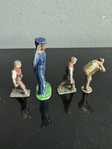 4 VTG Barclay & J Hill & Co Figures - Rail Porter, Baker Helper & Man Lead Metal - Picture 2 of 8