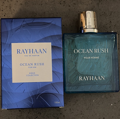 Rayhaan Ocean Rush Pour Homme Eau de Parfum Spray, Regular Size 100 ml