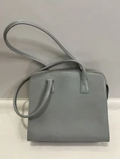 Furla Leather Sally Shoulder Bag Purse Taupe/Beige Damage/Glue Marks Inside