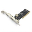 5 Port (4 External +1 Internal) USB 2.0 PCI Expansion Card Plug and Play