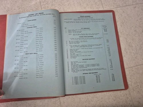 STUDEBAKER Commercial Cars Price List Confidential Sales Bulletin Vintage - Picture 4 of 11