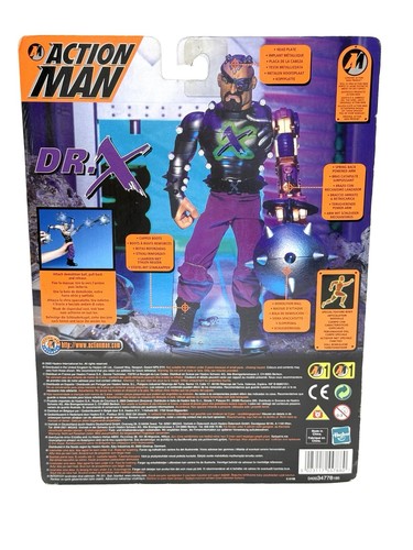 VINTAGE # HASBRO ACTION MAN DR X RARE#MOSC FH - Picture 3 of 3