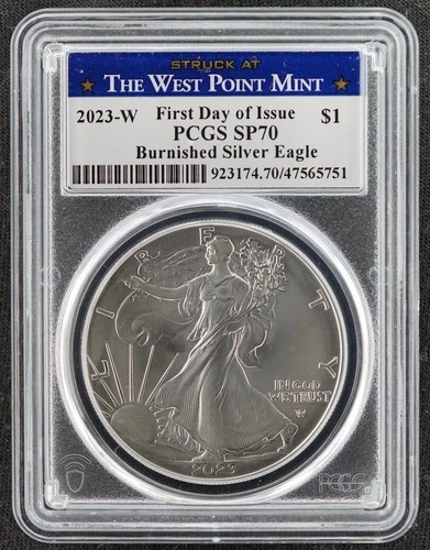 2023 W American Silver Eagle - West Point Mint PCGS SP 70 FIRST DAY OF ISSUE