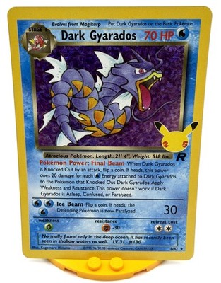 Pokemon Dark Gyarados 8/82, Celebrations 25th Anniversary Inv. 552