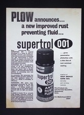 Original Anzeige 1968 - Plow Products Ltd - "SuperTrol 001 Anti-Rust Fluid" - Feb