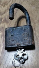 CORBIN "HERCULES" ANTIQUE PADLOCK FROM THE OLD FAMILY FARM