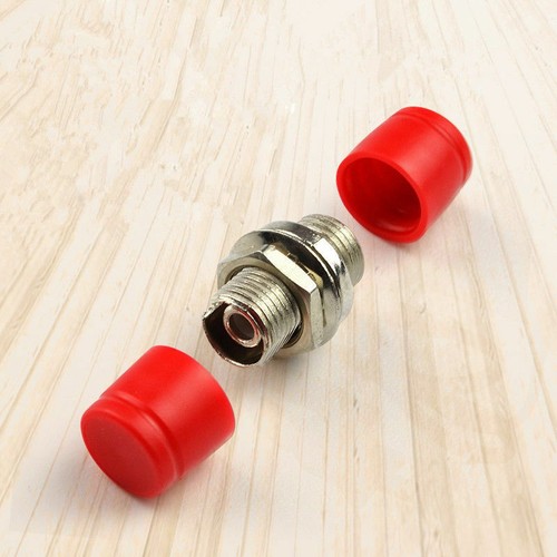 10 Pack Lot FC-FC/PC Fiber Optic Adapter Coupler Connector Female to Female RED - Photo 7/10