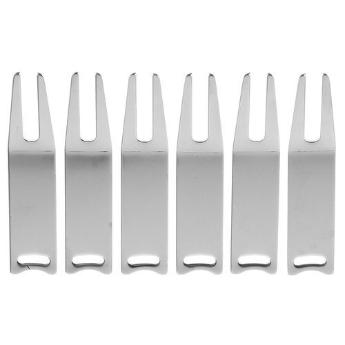 6 Pcs Golf Fork Hole Maintenance Tools Divot Repair Marker Accessories