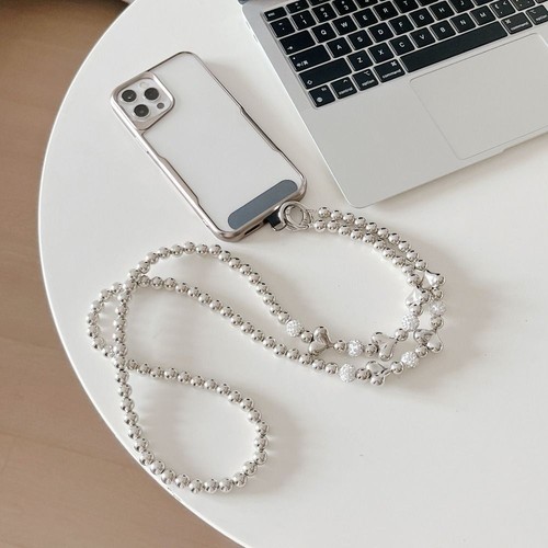 Love Heart Bowknot Crossbody Phone Chain Anti Loss Hanging Rope Bag - Photo 5 sur 15
