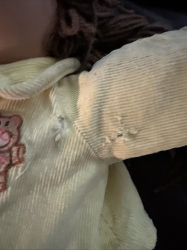 Juego de 3 zapatos chupete de muñeca Cabbage Patch bebé calvo, niño rubio, trenzas marrones niña - Imagen 11 de 14