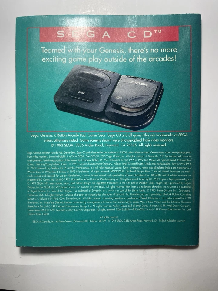 Jurassic Park Sega Genesis Insert POSTER ONLY Authentic In Good Condition !! - Image 2 of 4