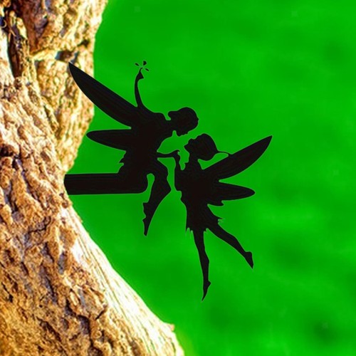 Fee Silhouette Garten Pfahl Engel Statue Figur Outdoor Rasen wasserdicht - Bild 7 von 7