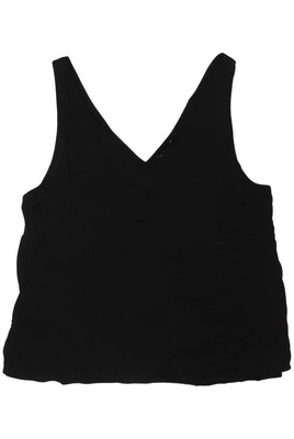 Massimo Dutti Top Damen Trägertop Tanktop Unterhemd Gr. L Schwarz #wu118qe