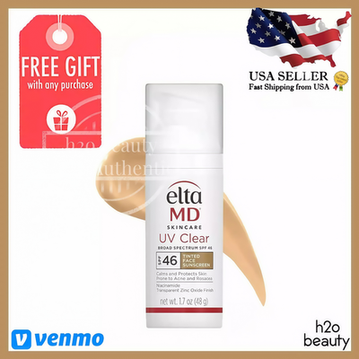 #ad Elta MD UV Clear TINTED Facial Sunscreen SPF 46 1.7 oz EXP 09 2026 *New in Box* $28.80