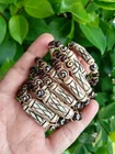 10 Handmade Engraved White Bone Beads Tan Nylon Bracelets Wholesale